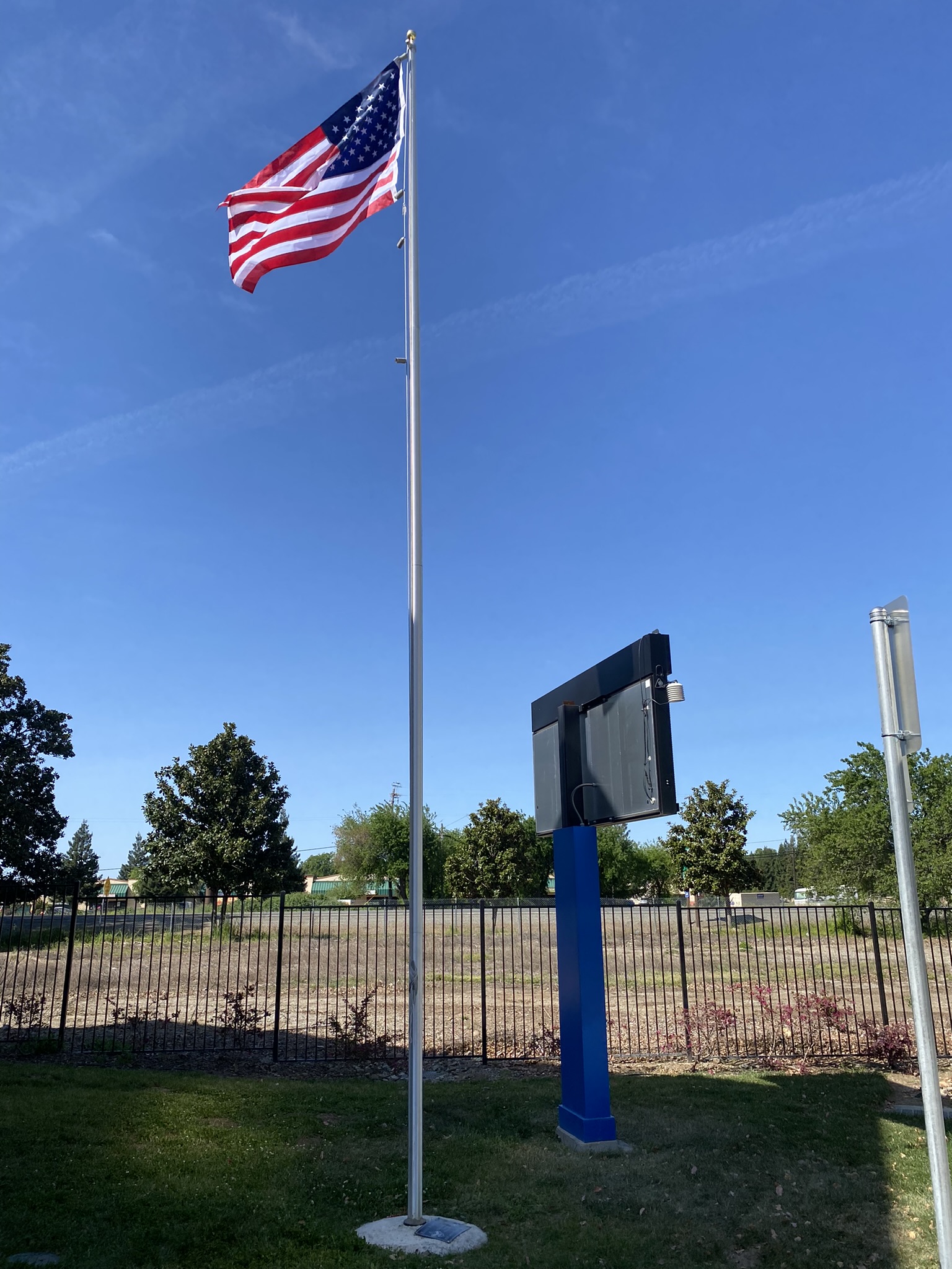 Hunter's Eagle Scout flagpole project